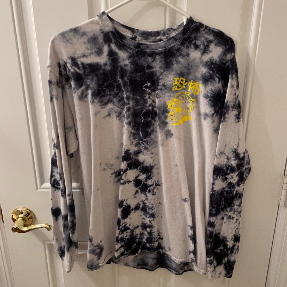 Face your fears tie die long sleeve